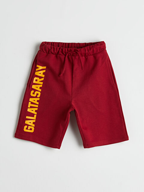 LCW Kids Galatasaray Baskılı Erkek Çocuk Şort