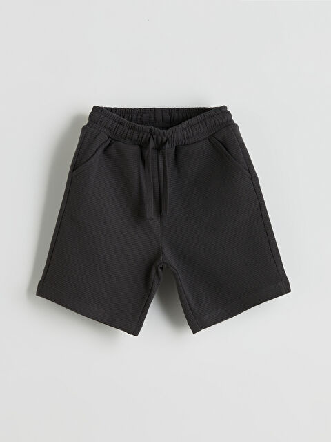 LCW Kids Beli Lastikli Cepli Erkek Çocuk Şort - S5FQ61Z1-R34