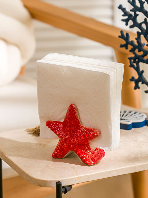 LCW HOME Star Figurine Ceramic Napkin Holder 11 cm - S5G675Z8-P9N