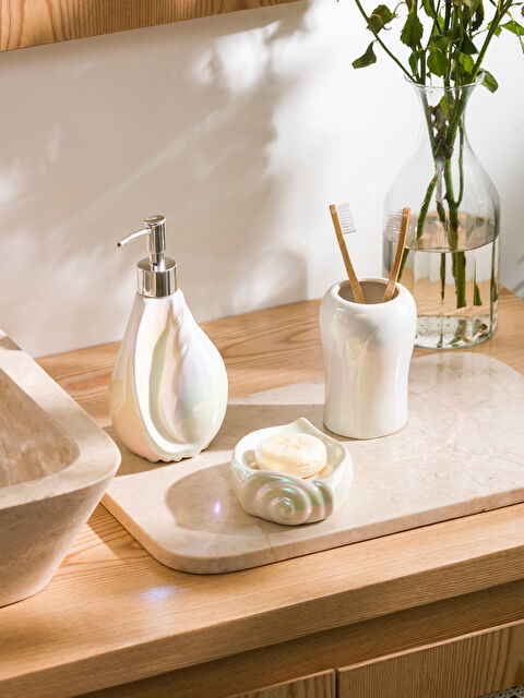 LCW HOME Desenli Seramik Banyo Seti 3'lü