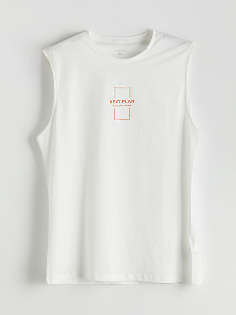 LC WAIKIKI Bisiklet Yaka Baskılı Penye Erkek Pijama Üst - S5GC60Z8-FDU