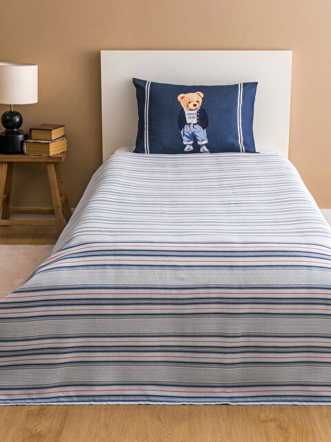 LCW HOME Ayı Teddy Baskılı Tek Kişilik Pike Seti - S5GD30Z8-YFY