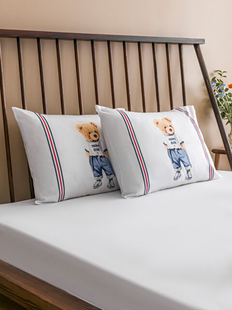 LCW HOME Ayı Teddy Baskılı Yastık Kılıfı 2'li 50x70 cm - S5GD66Z8-F9C