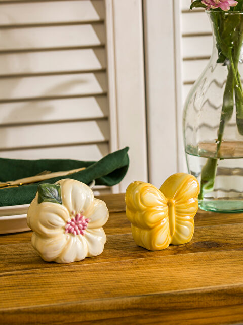 LCW HOME Patterned Ceramic Salt and Pepper Shaker Set - S5GD86Z8-F9C