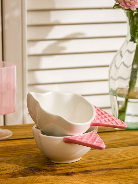 LCW HOME مەنجەڵی نەخشدار ٢ دانە ١٤ cm - S5GG45Z8-EEW