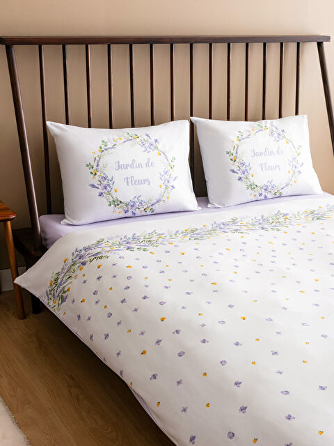 LCW HOME Çiçek Baskılı Çift Kişilik Nevresim Takımı - S5GH51Z8-YG1
