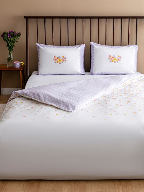 LCW HOME Çiçek Baskılı Çift Kişilik Nevresim Takımı - S5GH61Z8-F9C