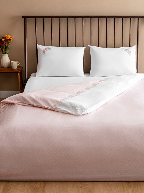 LCW HOME Çiçek Baskılı Çift Kişilik Nevresim Seti - S5GH64Z8-F9C