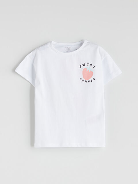 LCW baby Çilek Baskılı Kız Bebek Tişört - S5GI41Z1-FFB