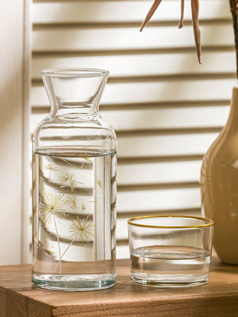 LCW HOME Çiçekli Cam Su Şişesi 700 ml - S5H213Z8-GHW