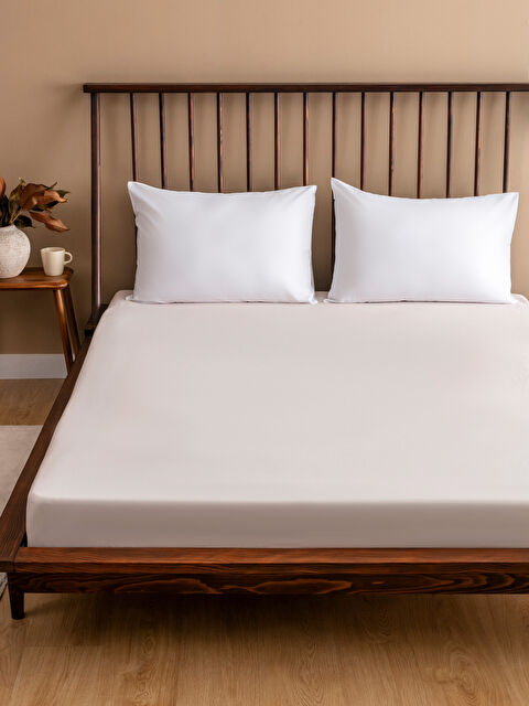 LCW HOME Çift Kişilik Lastikli Battal Boy Çarşaf 180x200x30