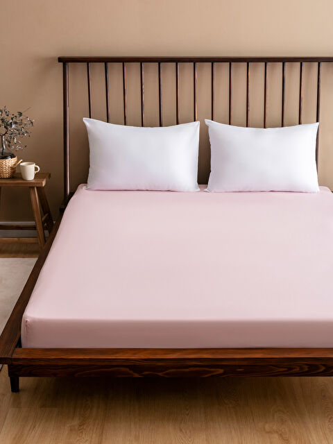 LCW HOME Pamuklu Çift Kişilik Lastikli Çarşaf - S5H715Z8-FHP