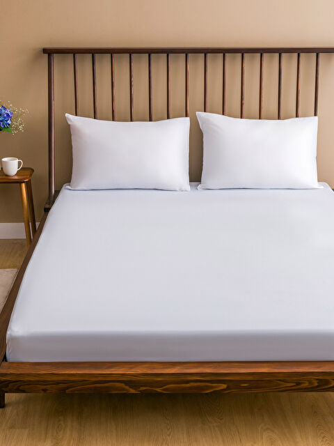 LCW HOME Pamuklu Çift Kişilik Lastikli Çarşaf - S5H715Z8-G2B