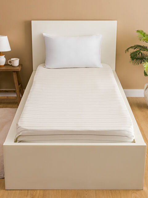 LCW HOME Tek Kişilik Pamuklu Çarşaf - S5H717Z8-V7F