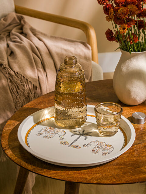 LCW HOME Fil Baskılı Metal Tepsi 34 cm - S5HE87Z8-F9C