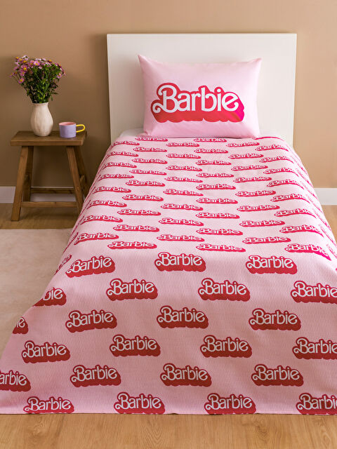 LCW HOME Barbie Baskılı Tek Kişilik Pike Seti - S5I069Z8-LT4