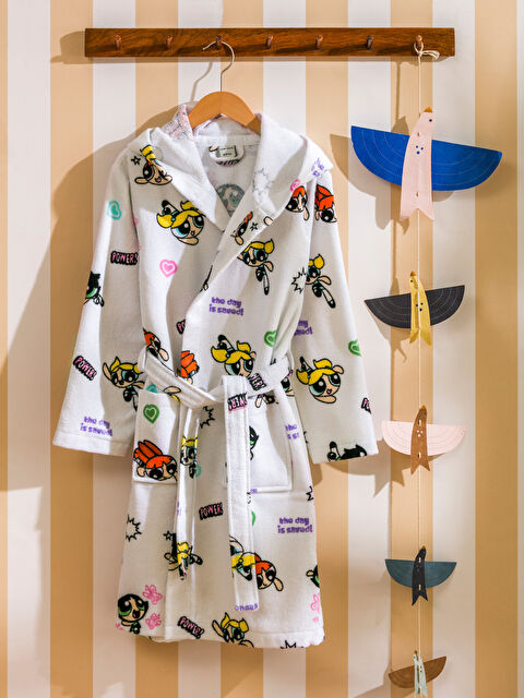 LCW HOME Powerpuff Girls Baskılı Kız Çocuk Bornoz - S5I268Z4-F9C