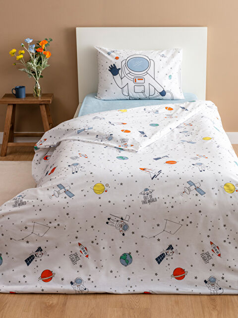 LCW HOME Astronot Baskılı Çocuk Nevresim Takımı - S5I882Z4-F9C