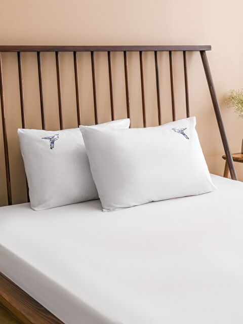 LCW HOME Nakışlı Pamuklu Yastık Kılıfı 2'li 50x70 cm - S5IF53Z8-J5E