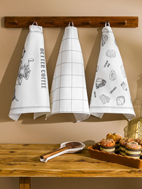 LCW HOME Baskılı Kurulama Bezi 3'lü 40x50 cm - S5IH33Z8-F9C