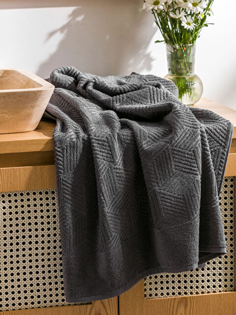 LCW HOME Nakışlı Banyo Havlusu 100x150 cm - S5IJ32Z8-HHY