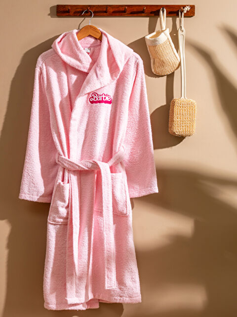 LCW HOME Barbie Nakışlı Kadın Bornoz - S5IJ34Z8-JH4