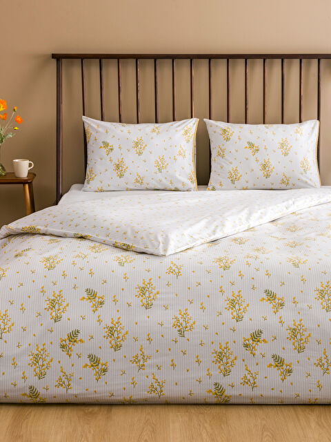 LCW HOME Çiçek Baskılı Çift Kişilik Nevresim Seti - S5IR60Z8-F9C