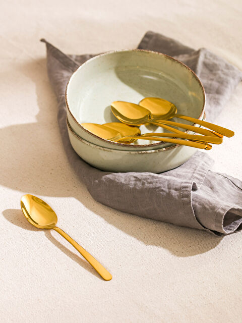 LCW HOME 6 Parça Metal Tatlı Kaşığı