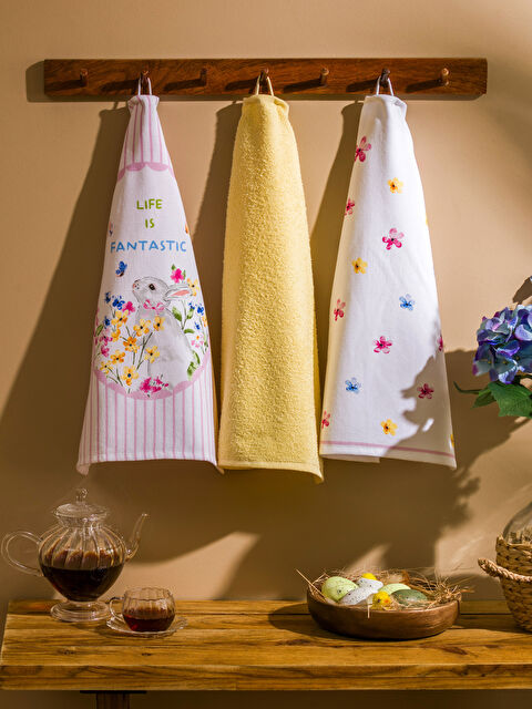 LCW HOME Baskılı Kurulama Bezi 3'lü 40x50 cm - S5IY61Z8-F9C