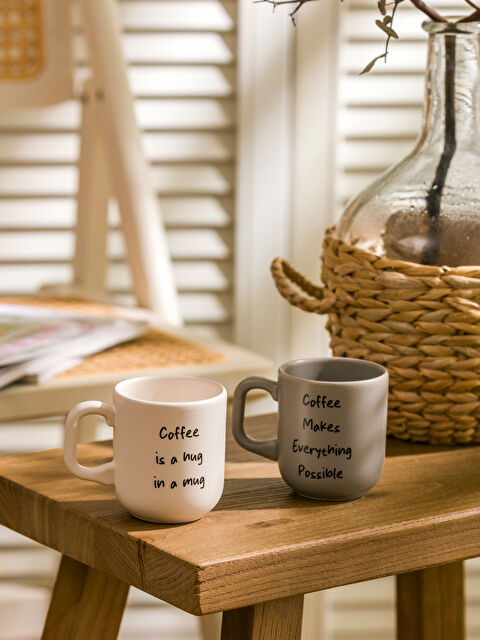 LCW HOME Printed Ceramic Mug Set 2 Pack - S5JF10Z8-YJB