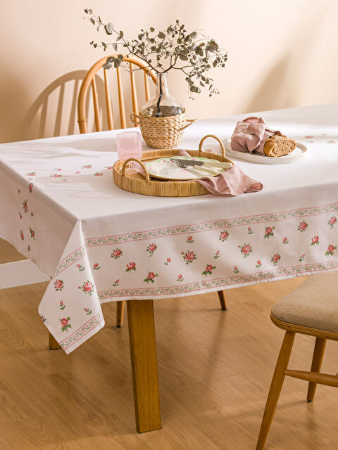 LCW HOME Floral Embroidered Tablecloth 150x200 cm - S5JK46Z8-F9C