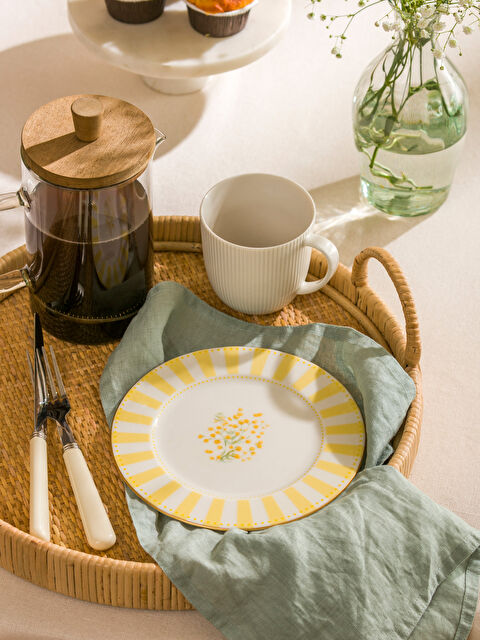 LCW HOME Floral Printed Porcelain Plate 20 cm - S5K033Z8-CRK