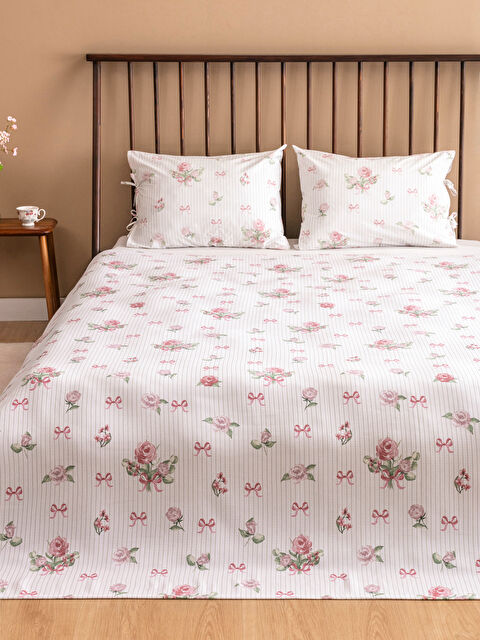 LCW HOME Fiyonk Desenli Pamuklu Çift Kişilik Pike Seti - S5K214Z8-J5E