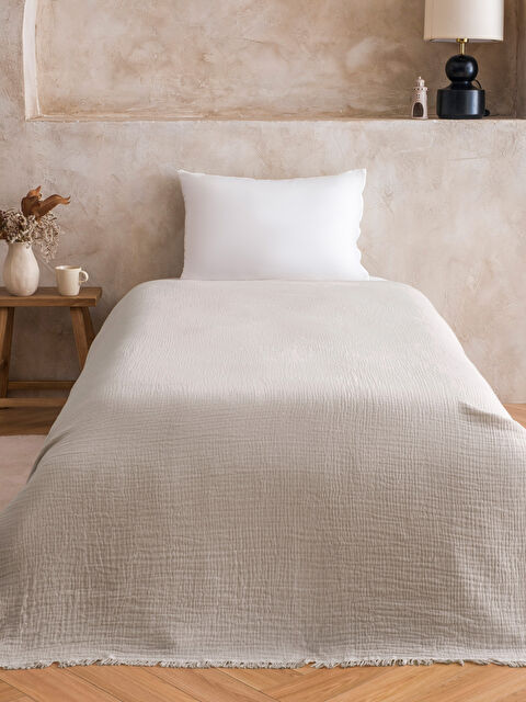 LCW HOME Tek Kişilik Pamuklu Yatak Örtüsü