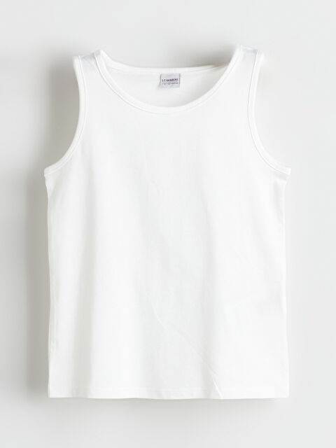 LCW Kids Bisiklet Yaka Basic Kız Çocuk Atlet - S5L304Z4-FDU