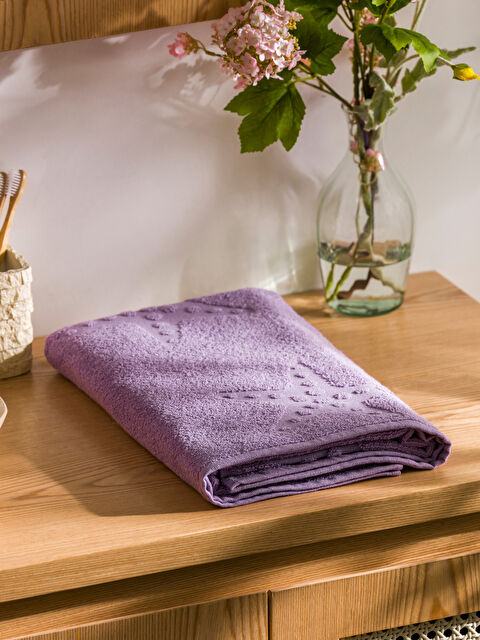 LCW HOME Desenli Pamuklu Banyo Havlusu 70x140 cm