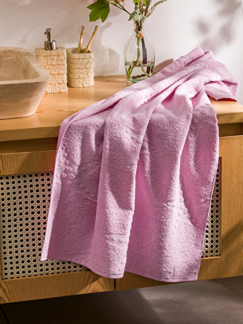 LCW HOME Desenli Pamuklu Banyo Havlusu 70x140 cm