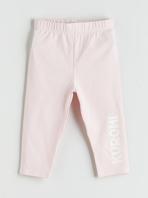 LCW Kids Beli Lastikli Kuromi Baskılı Kız Çocuk Tayt - S5M175Z1-QVR