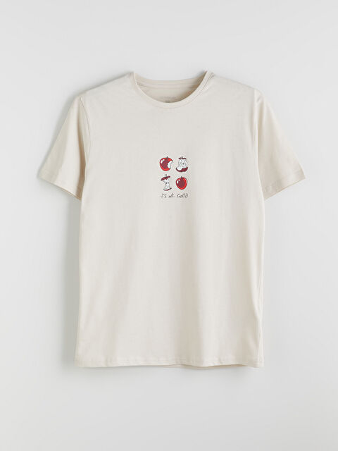 LC WAIKIKI Bisiklet Yaka Kısa Kollu Erkek Pijama Üst - S5MB02Z8-G5M