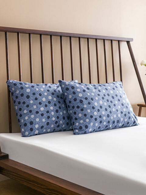 LCW HOME Puantiye Desenli Yastık Kılıfı 2'li 50x70 cm