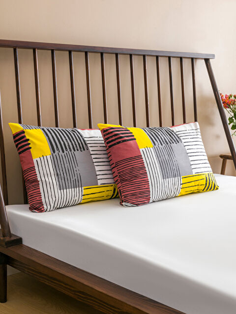 LCW HOME Renk Bloklu Yastık Kılfıı 2'li 50x70 cm - S5MG77Z8-F9C