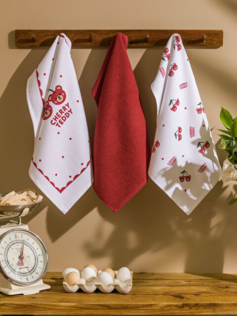 LCW HOME Baskılı Kurulama Bezi 3'lü 40x50 cm - S5MH05Z8-F9C