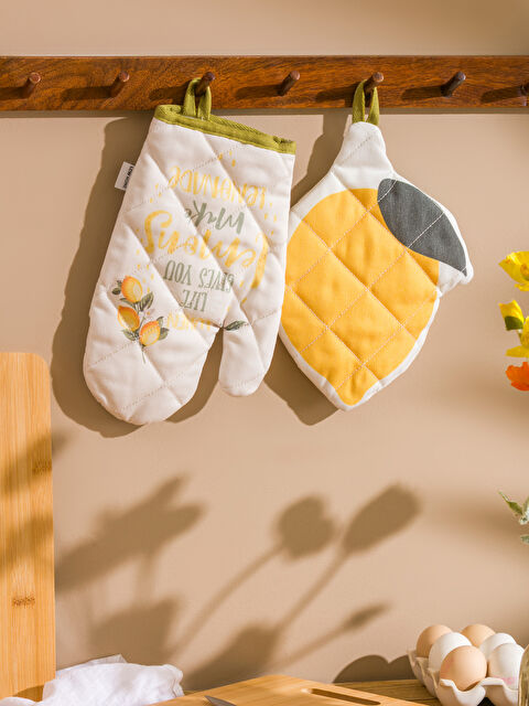 LCW HOME Baskılı Fırın Eldiveni ve Tutaç - S5MO91Z8-M0T