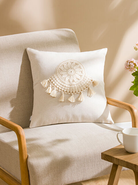 LCW HOME Tasseled Cushion Cover 45x45 cm - S5MP40Z8-LQB