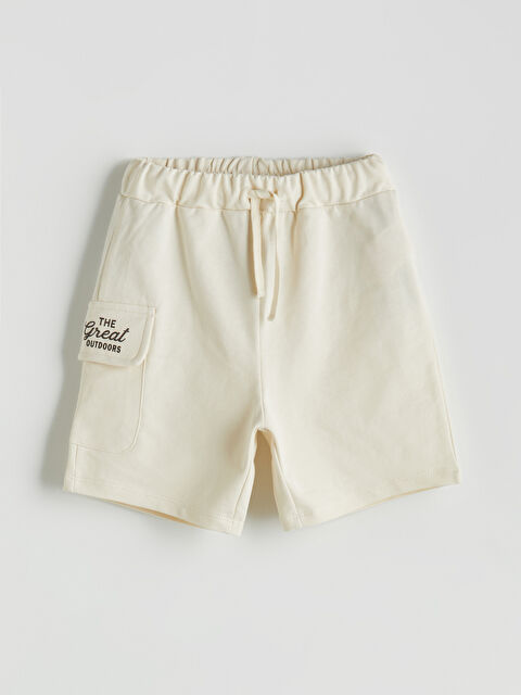 LCW Kids Beli Lastikli Baskılı Erkek Çocuk Şort - S5N552Z1-QVK
