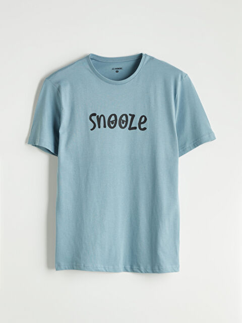 LC WAIKIKI Bisiklet Yaka Kısa Kollu Erkek Pijama Üst - S5ND91Z8-R0V