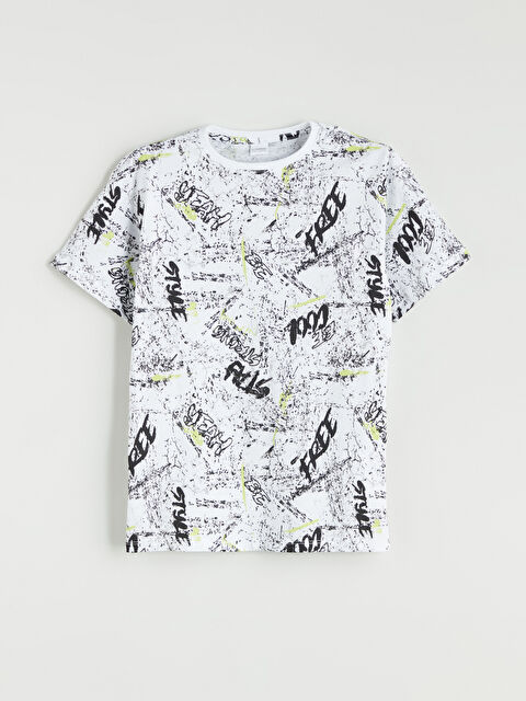 LCW Kids Bisiklet Yaka Erkek Çocuk Pijama Üst