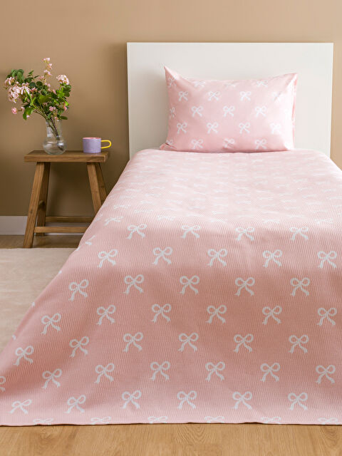 LCW HOME Fiyonk Desenli Tek Kişilik Pike Seti - S5OH34Z8-LT4