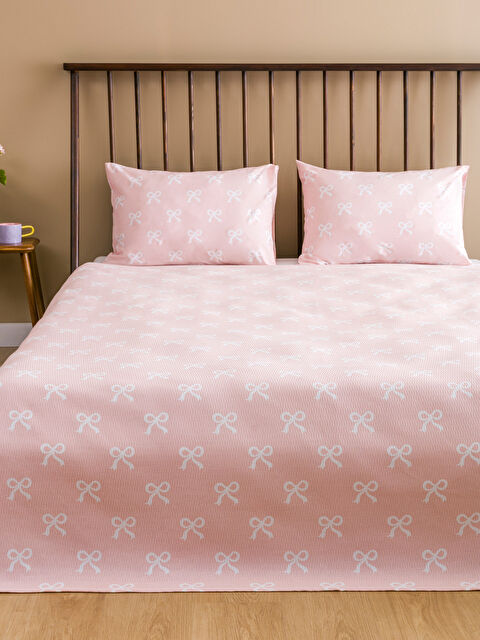 LCW HOME Fiyonk Desenli Çift Kişilik Pike Seti - S5OH35Z8-LT4