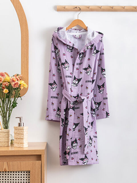 LCW HOME Kuromi Baskılı Kız Çocuk Bornoz - S5PE51Z4-P60